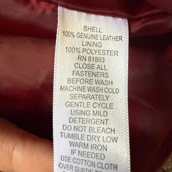 Burgundy 100% Leather Suede Trench Coat Jacket Small Denim & Co Academia Boho - Picture 12 of 16